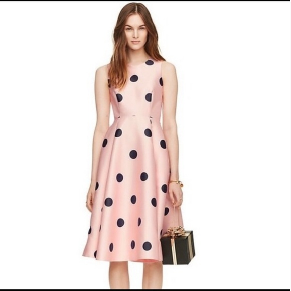 kate spade Dresses & Skirts - kate spade spotlight polka dot pink dress 6 nwot